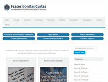 Tablet Screenshot of frasesbonitascurtas.com